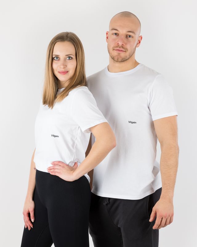 Vilgain Athletic Cut Organic Tee M/L white Obrázek