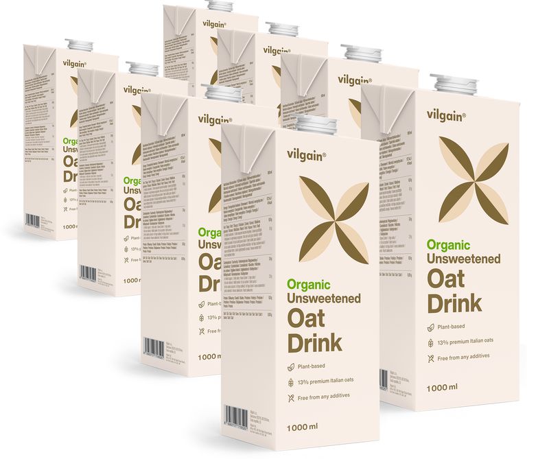 Vilgain Ovesný nápoj BIO –  8× 1000 ml Obrázek