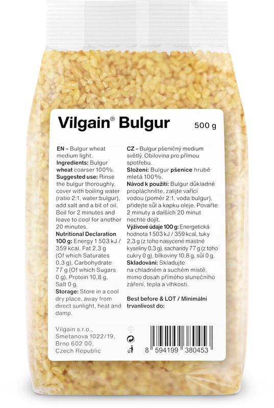 Vilgain Bulgur 500 g Obrázek