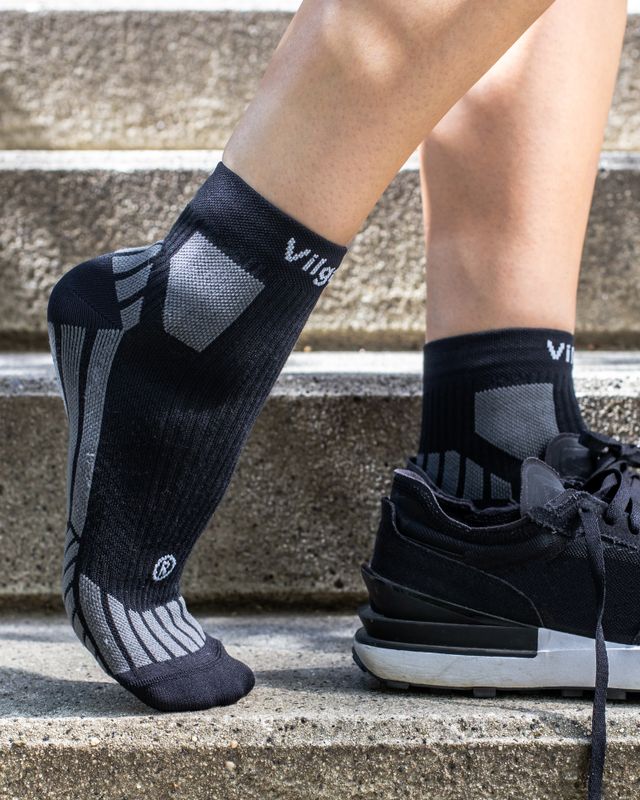 Vilgain Running Socks 40-41 1 ks black/grey Obrázek