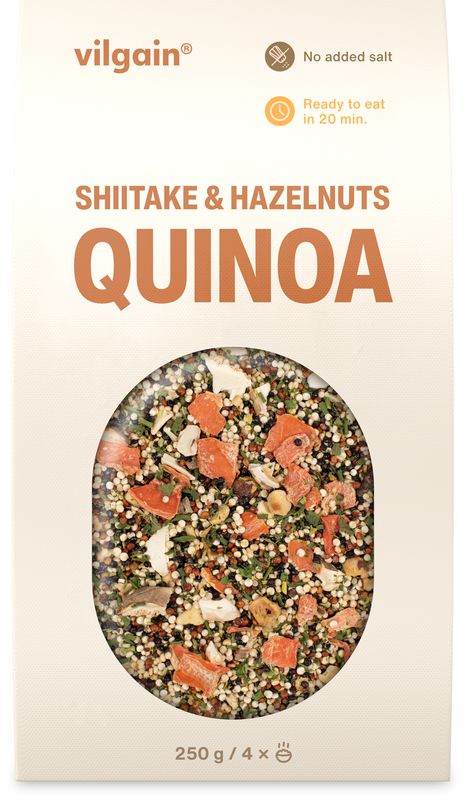 Vilgain Quinoa s shiitake a lískovými oříšky 250 g