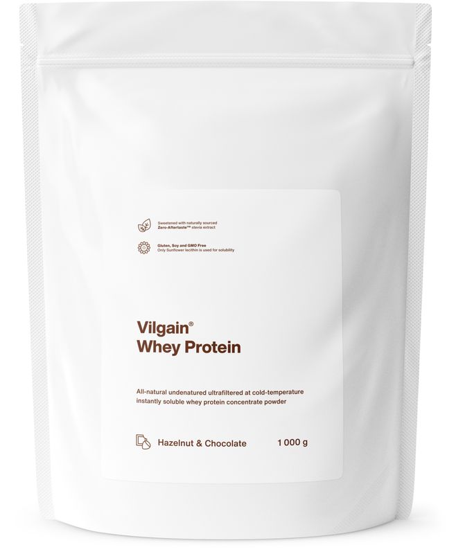 Vilgain Whey Protein čokoláda a lískový oříšek 1000 g Obrázek