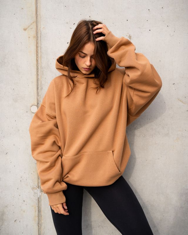 Vilgain Oversize Hoodie M/L Brown Obrázek