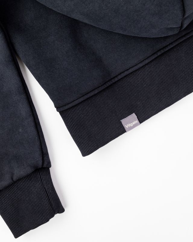 Vilgain Oversize Hoodie XS/S mineral wash black Obrázek