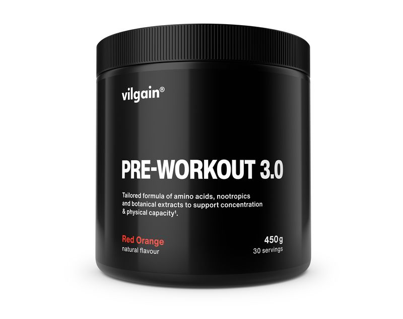 Levně Vilgain Pre-workout 3.0 – červený pomeranč 450 g