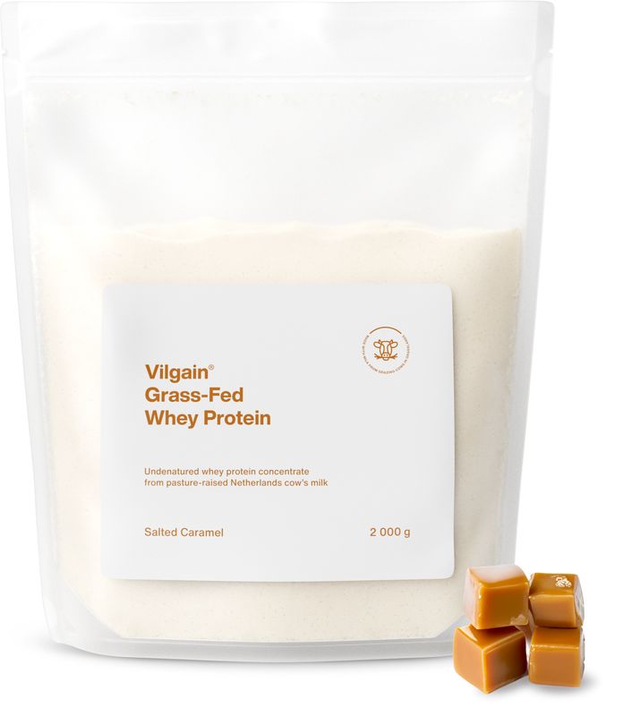 Vilgain Grass-Fed Whey Protein slaný karamel 2000 g Obrázek