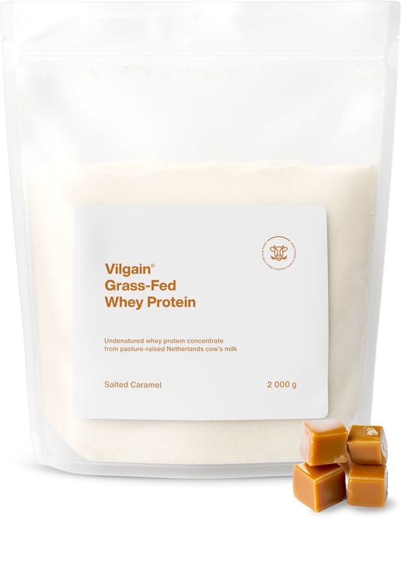Vilgain Grass-Fed Whey Protein slaný karamel 2000 g Obrázek