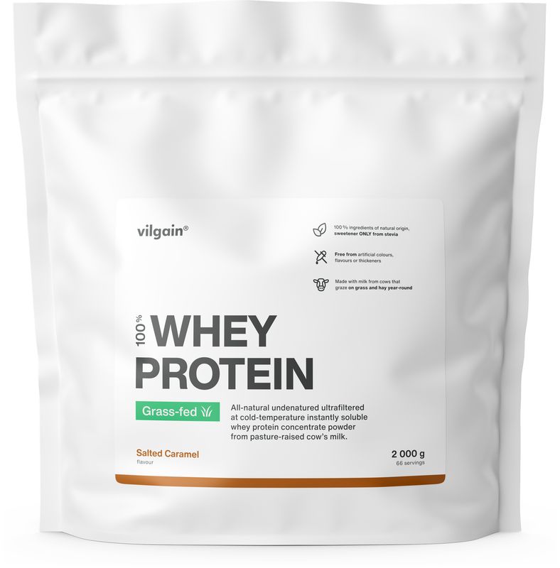 Levně Vilgain Grass-Fed Whey Protein – slaný karamel 2 000 g