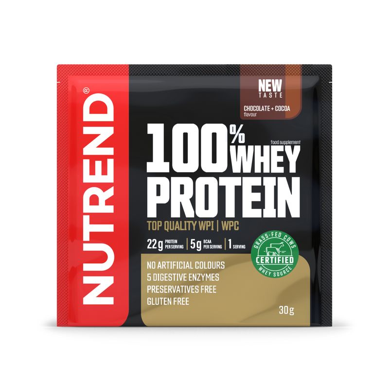 Nutrend 100% Whey Protein – čokoláda/kakao 30 g