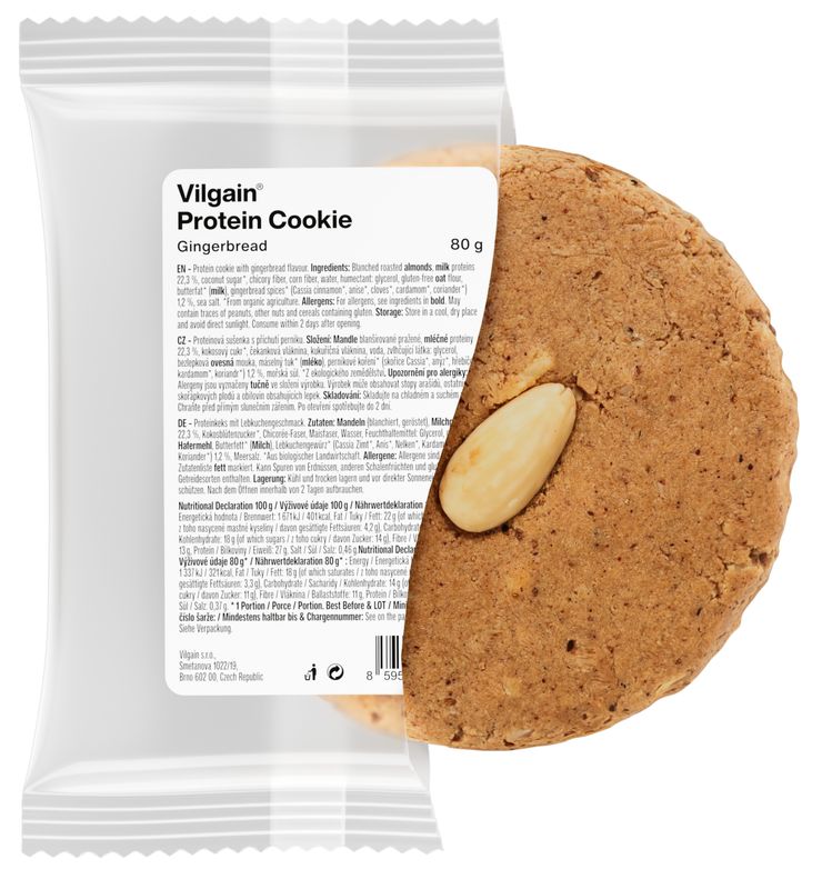 Vilgain Protein Cookie perníček 80 g Obrázek