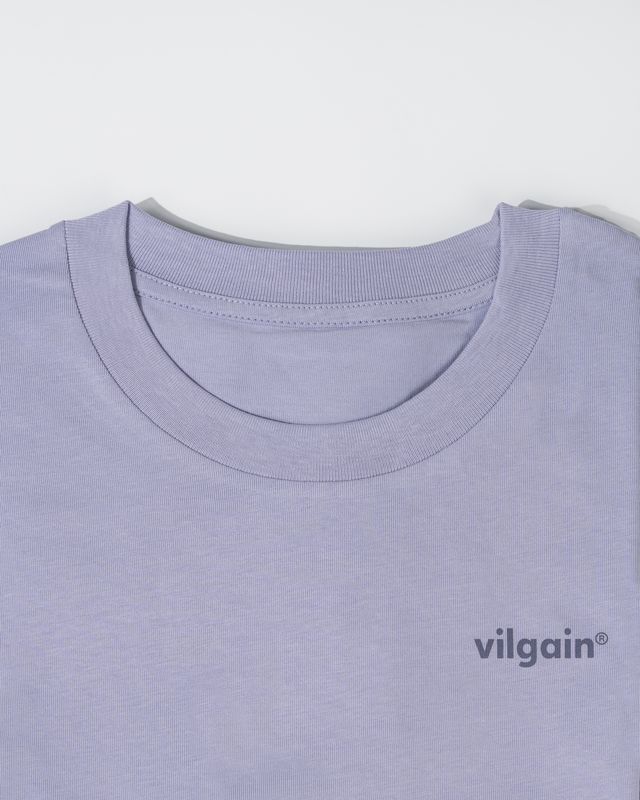 Vilgain Logotype Badge Tee – XS Lavender Obrázek