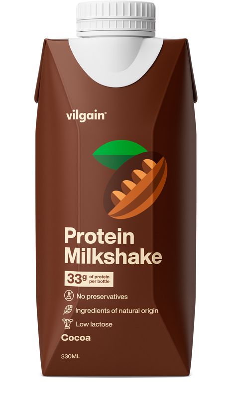 Levně Vilgain Protein Milkshake – kakao 330 ml