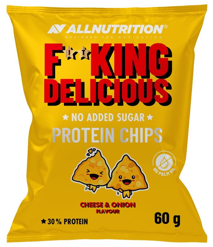 AllNutrition F**king Delicious Protein Chips – Käse/Zwiebel 60 g