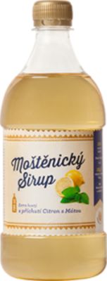 Moštěnický sirup Citronový sirup s mátou 700 ml