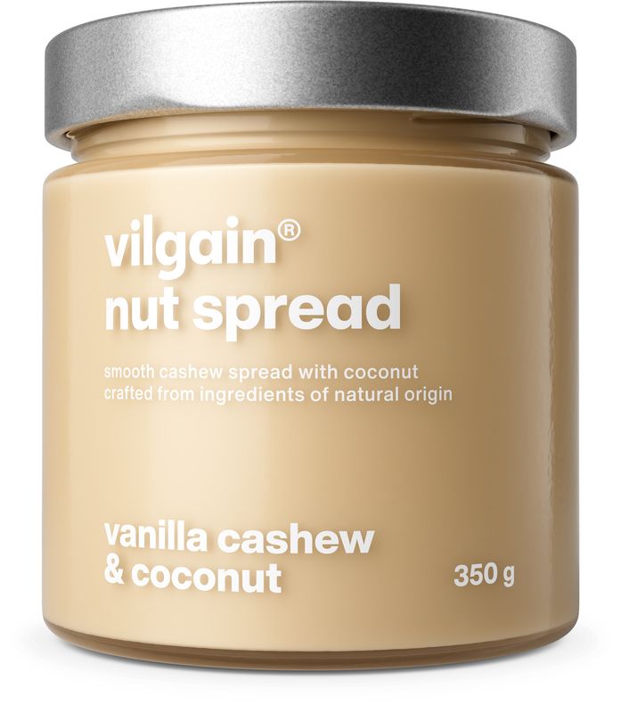 Vilgain Nut Spread –  3× Kešu a kokos s vanilkou 350 g