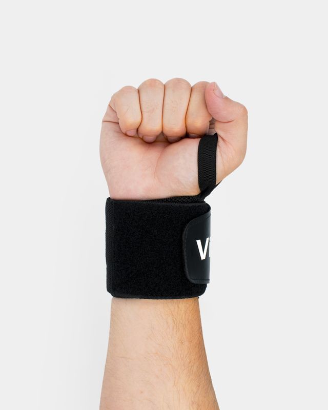 Vilgain Bandáže na zápěstí 1 pár black Obrázek