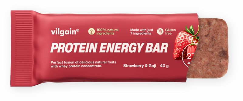 Vilgain Protein Energy Bar Jahoda a goji 40 g