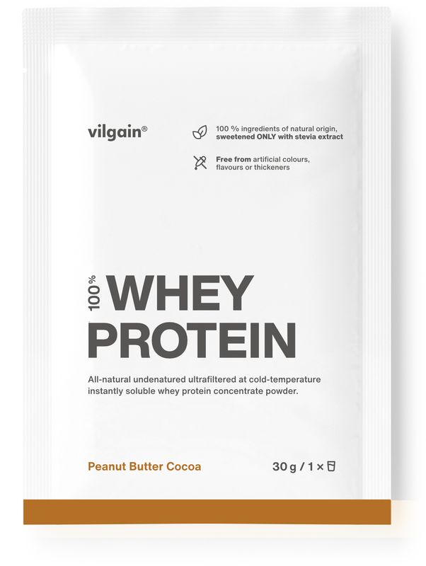 Vilgain Whey Protein – kakao s arašídovým máslem 30 g