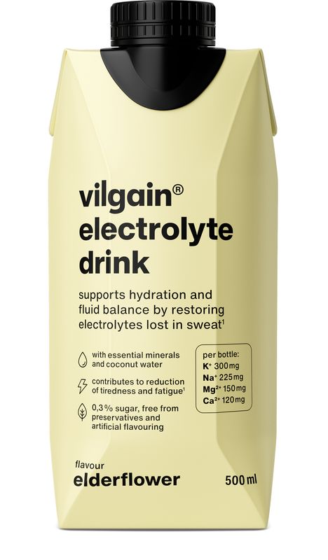 Levně Vilgain Electrolyte Drink – bezinka 500 ml