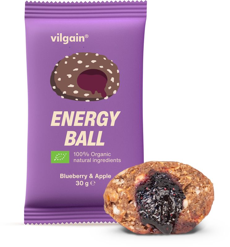 Vilgain Energy Ball BIO borůvka a jablko 30 g