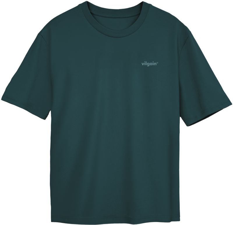 Vilgain Logotype Badge Tee – L Teal