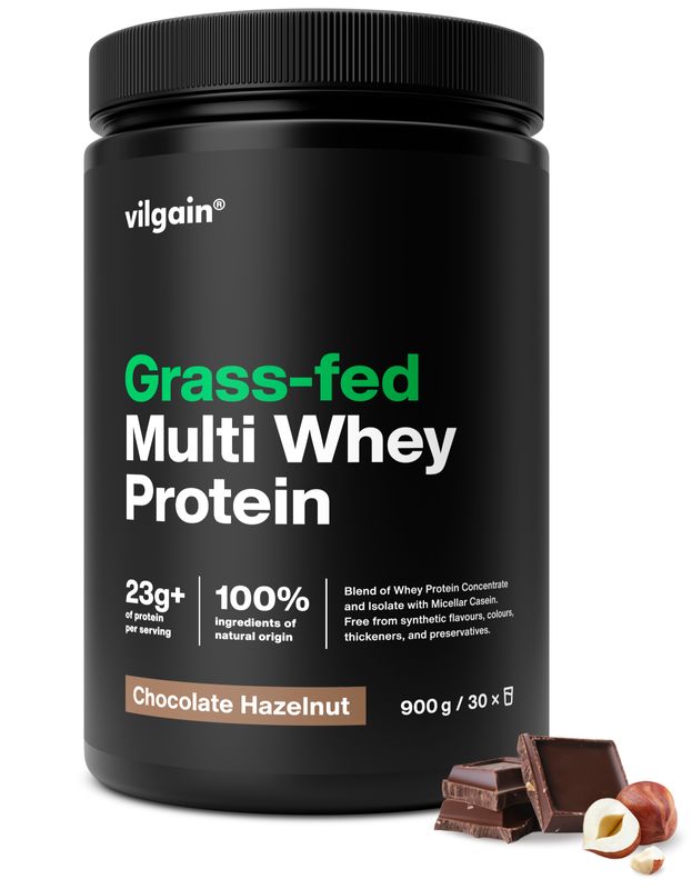 Vilgain Grass-Fed Multiwhey Protein čokoláda a lískový oříšek 900 g