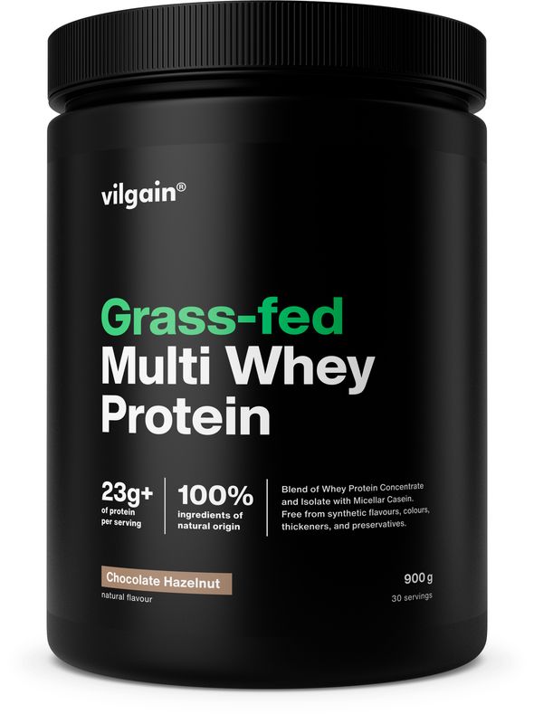 Levně Vilgain Grass-Fed Multi Whey Protein – čokoláda a lískový oříšek 900 g