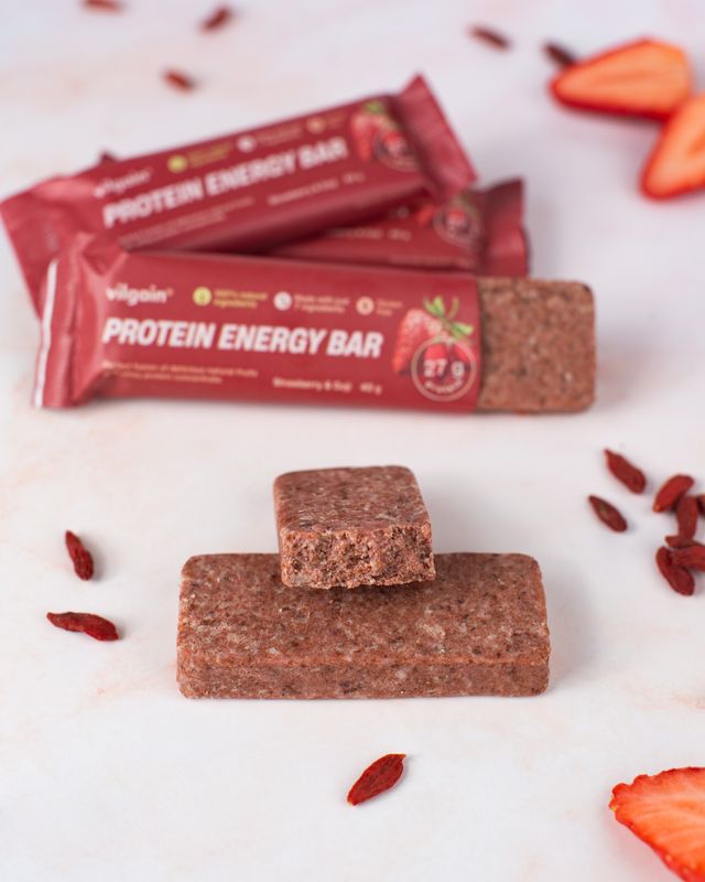 Vilgain Protein Energy Bar Jahoda a goji 40 g Obrázek