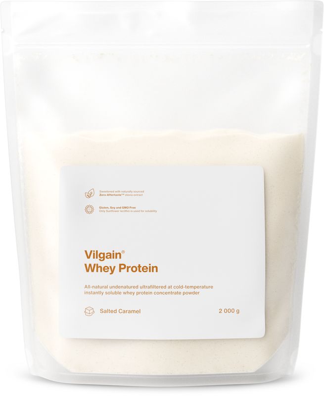 Vilgain Whey Protein slaný karamel 2000 g Obrázek