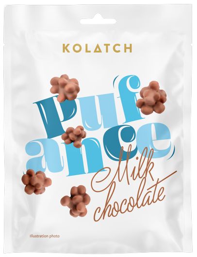 Kolatch Pufance BIO – mliečna čokoláda 33 g