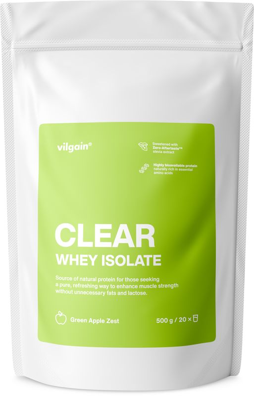 Vilgain Clear Whey Isolate Green apple zest 500 g Obrázek