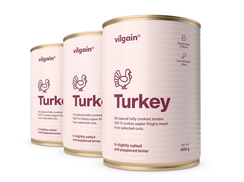 Vilgain R2E Krůtí maso – 3× 400 g