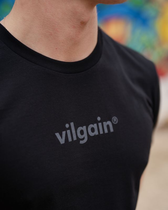 Vilgain Logotype Tee 2.0 L Černá Obrázek