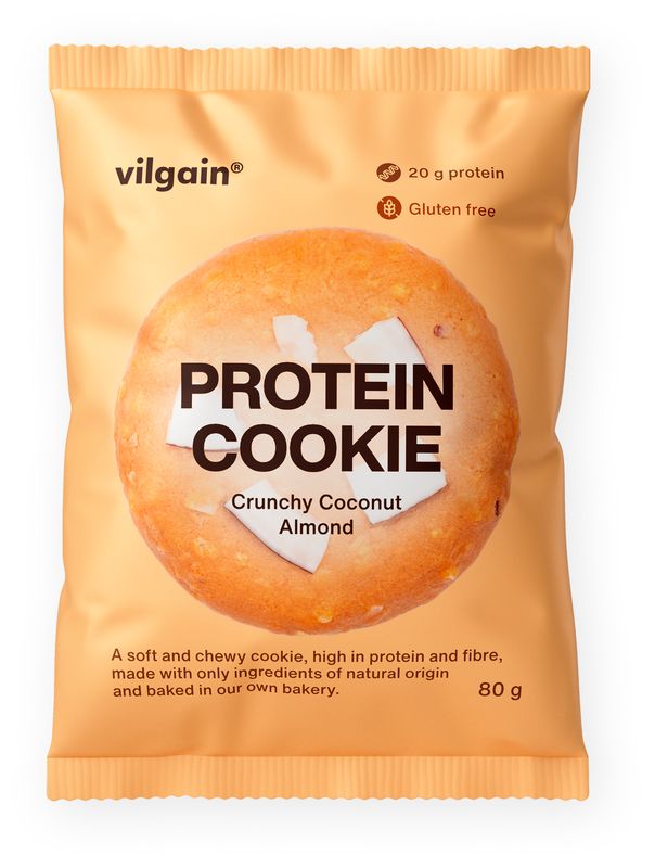 Levně Vilgain Protein Cookie – 12× Kokos a mandle 80 g