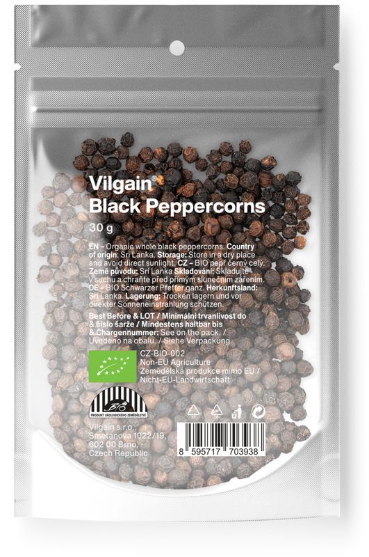 Vilgain Korenie čierne BIO –  5× čierny celý 30 g