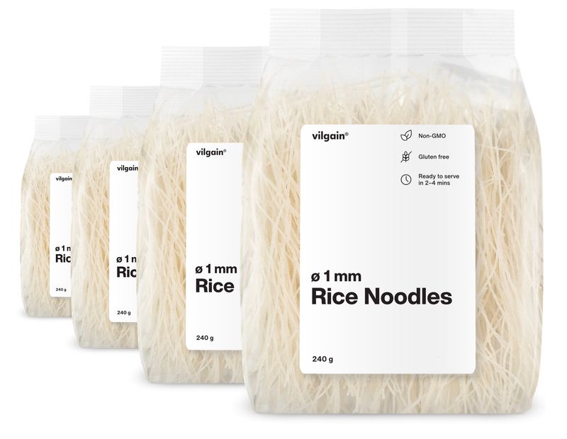 Vilgain Rýžové nudle – 4× Ø 1 mm 240 g