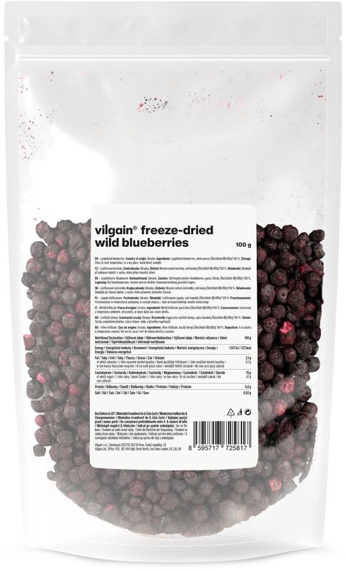 Vilgain Borůvky lesní lyofilizované – 100 g