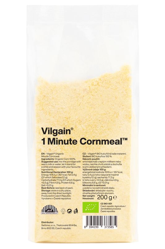 Vilgain Minutová kukuřičná kaše BIO –  6× 200 g