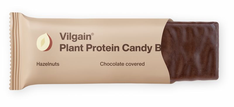 Vilgain Plant Protein Candy Bar lískové ořechy 45 g Obrázek