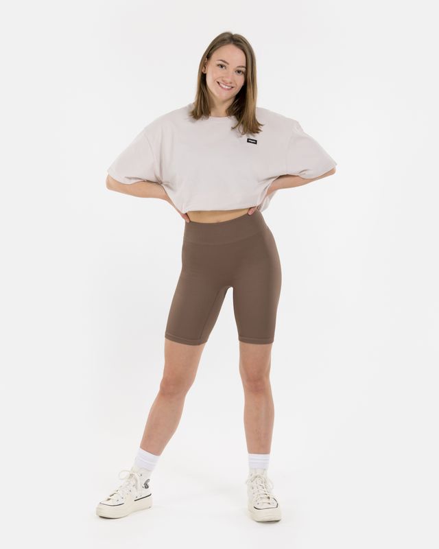 Vilgain Seamless Ribbed Biker Shorts S/M dune Obrázek