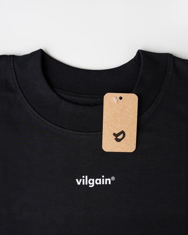 Vilgain Boxy Logotype Tee XS Black Obrázek