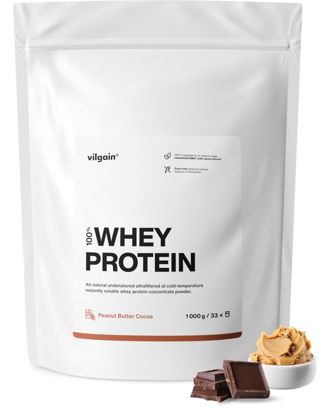 Vilgain Whey Protein kakao s arašídovým máslem 1000 g