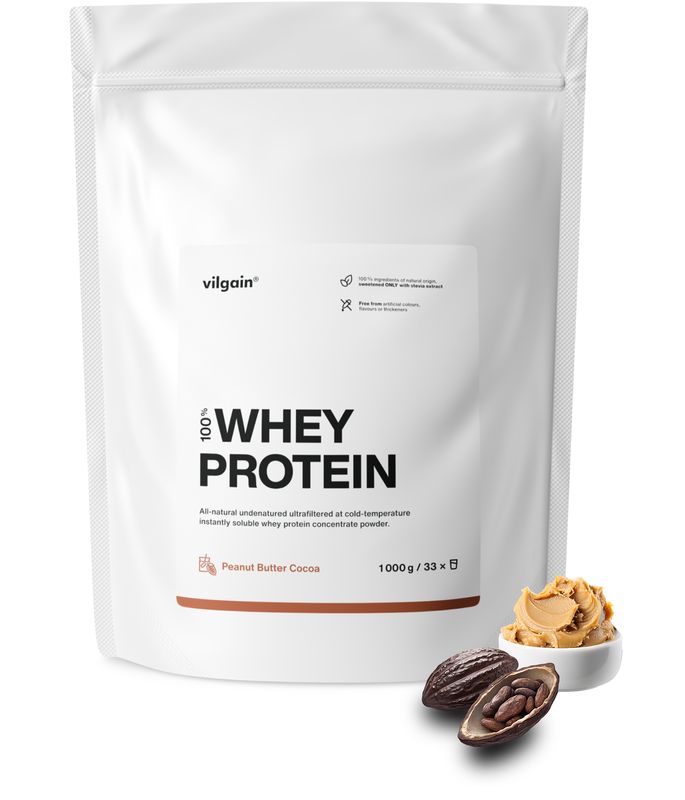 Vilgain Whey Protein kakao s arašídovým máslem 1000 g Obrázek