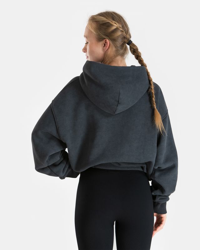 Vilgain Oversize Hoodie XS/S mineral wash black Obrázek