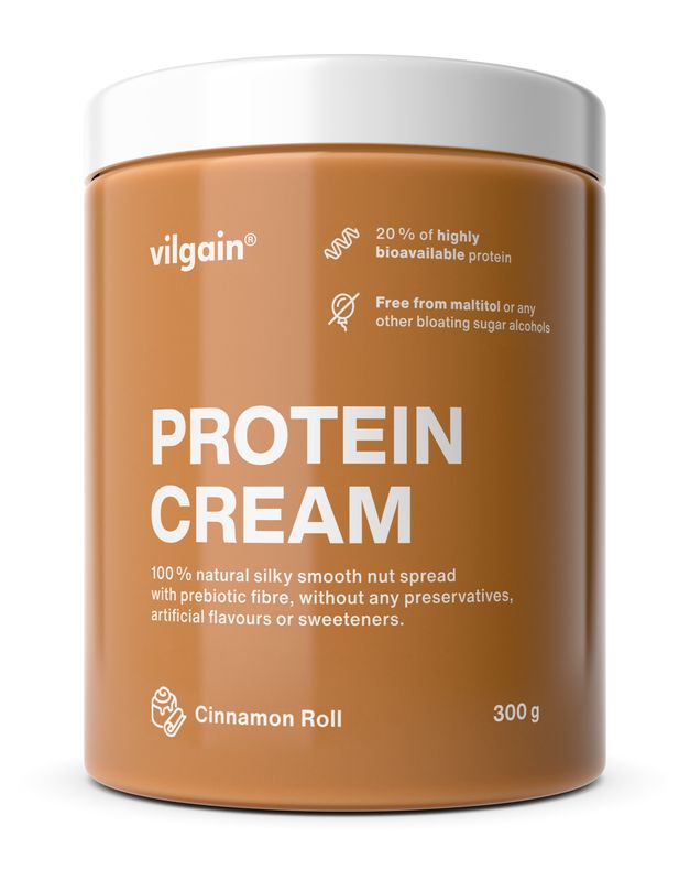 Vilgain Protein Cream – skořicová rolka 300 g Obrázek