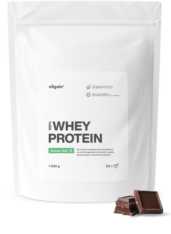 Vilgain Grass-Fed Whey Protein čokoláda 1000 g Obrázek