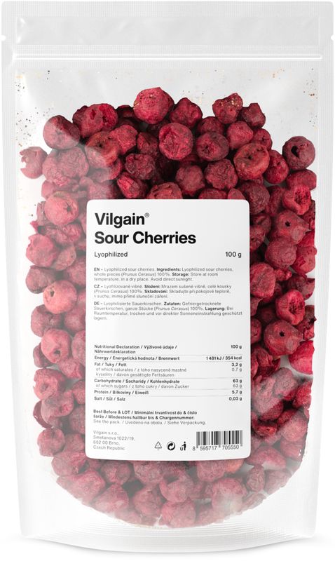 Vilgain Višně lyofilizované 100 g Obrázek