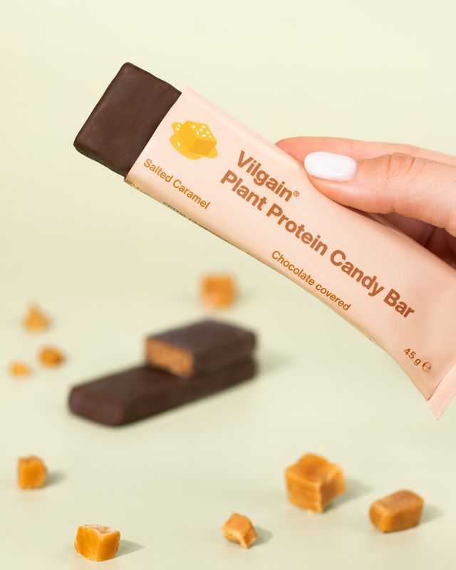 Vilgain Plant Protein Candy Bar slaný karamel 45 g Obrázek