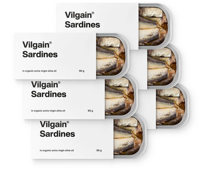 Vilgain Sardinky – 6× ve vlastní šťávě 120 g