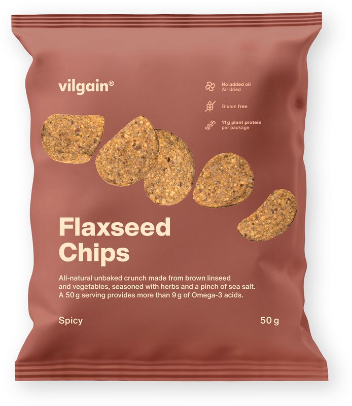 Vilgain Flaxseed Chips pikantní 50 g